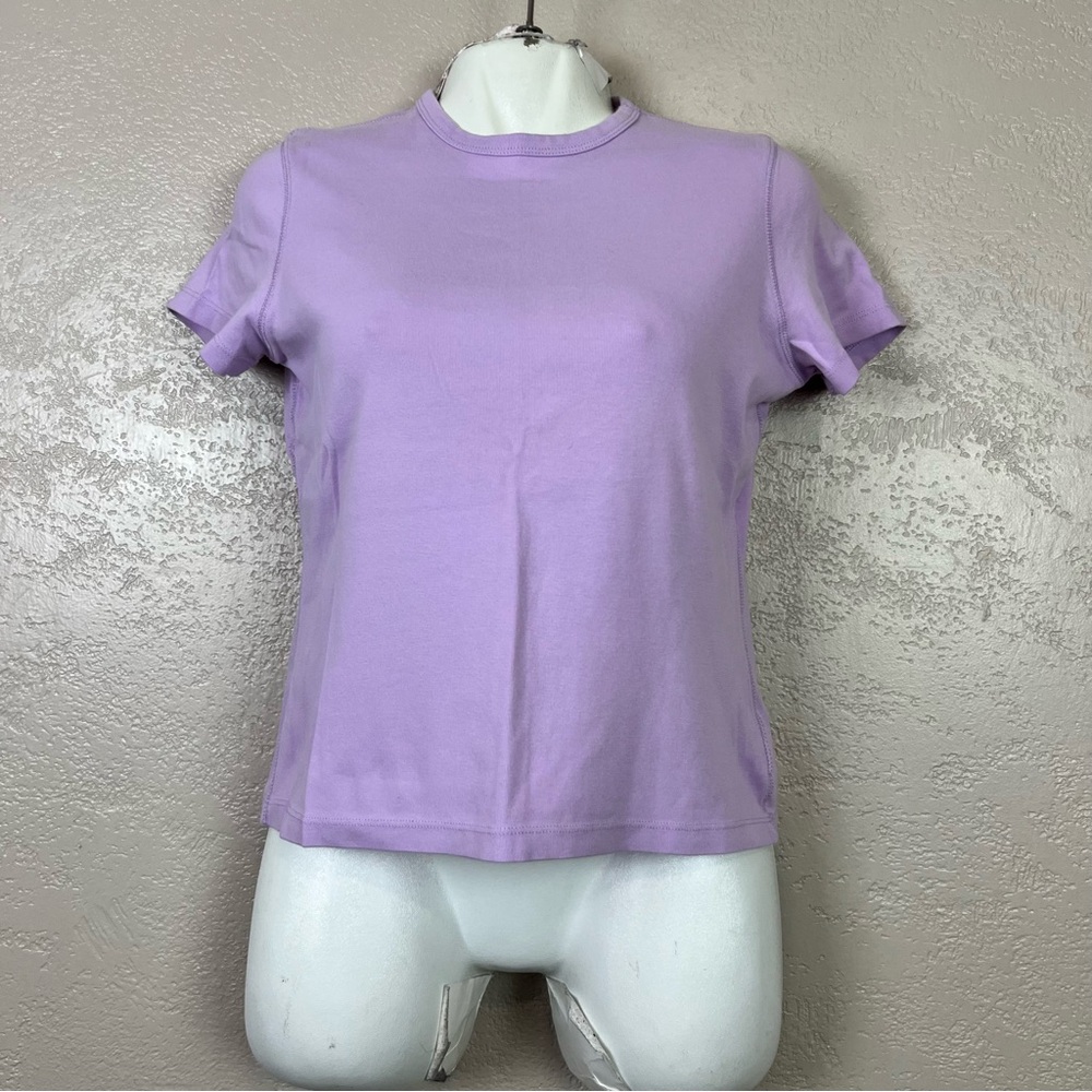 5 for $30 Eddie bauer‎ women Classic short slevee comfot purple shirt size large